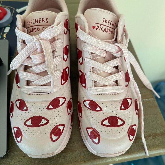 Skechers x Ricardo Cavolo uno many eyes tennis shoes size 8 - Picture 6 of 7